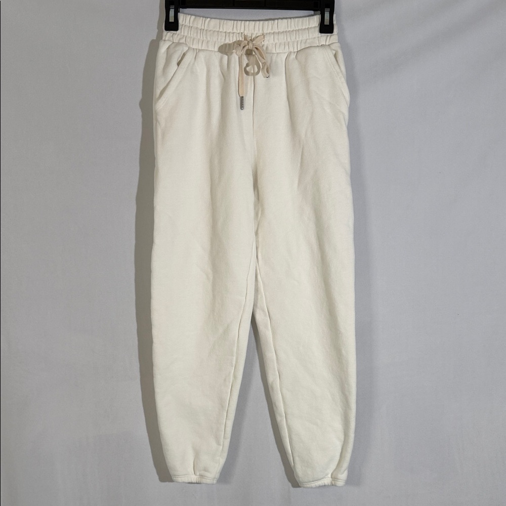 John Elliott Sweatpants Size XS Off White Ivory EUC 100% Cotton Pockets